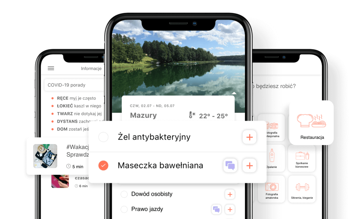 Packing list - mobile app